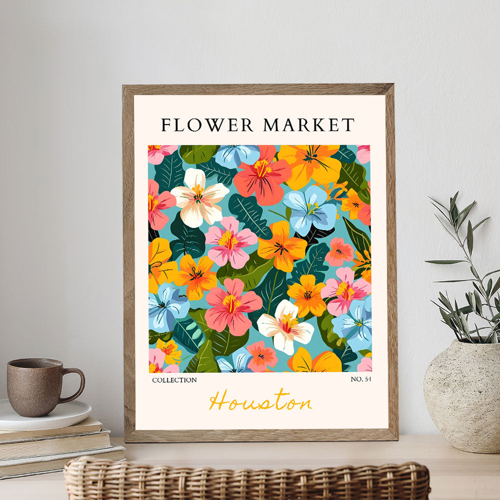 Houston Flower Market | Paint by Numbers Kit