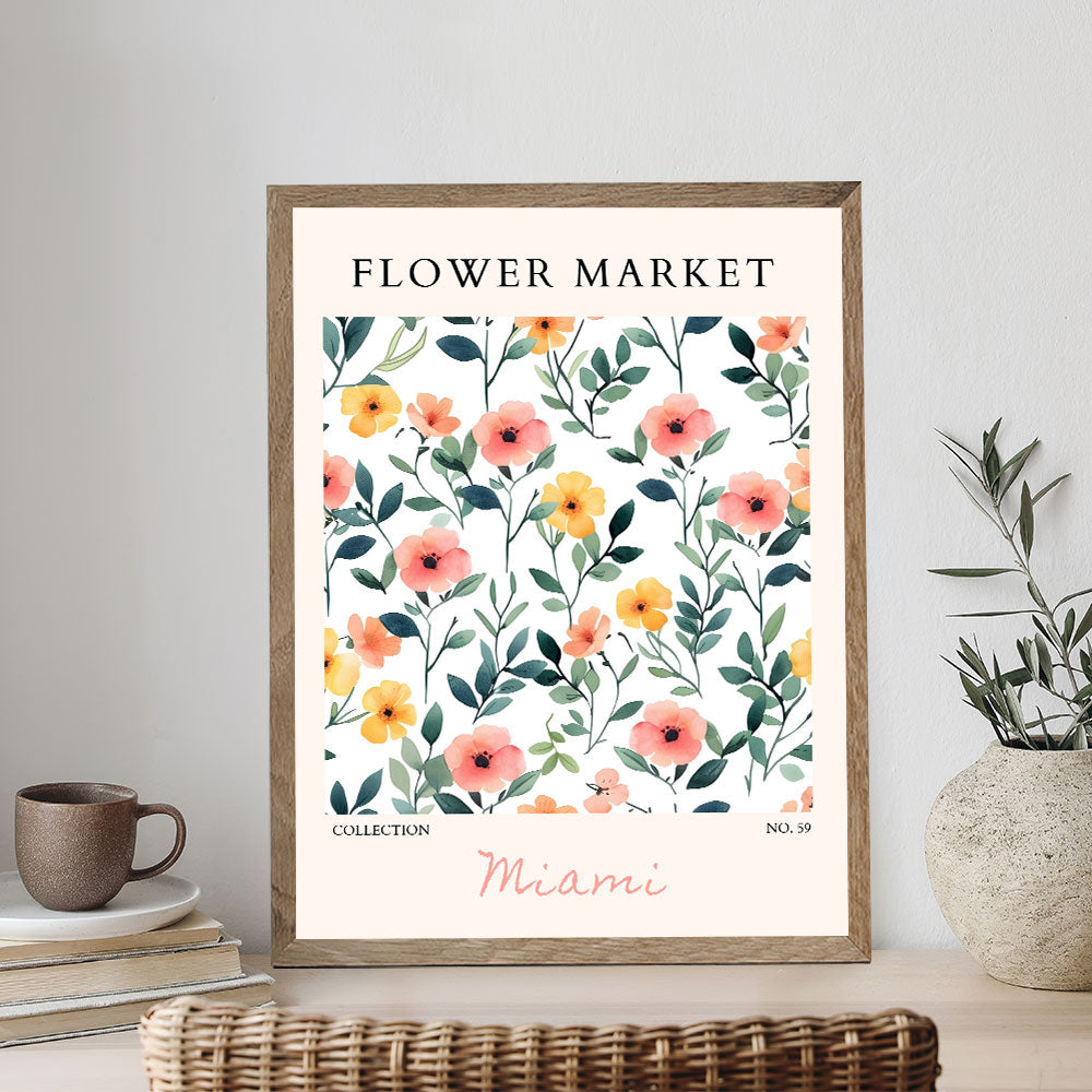 Miami Flower Market | Paint by Numbers Kit