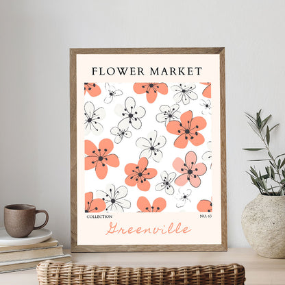 Greenville Flower Market | Paint by Numbers Kit