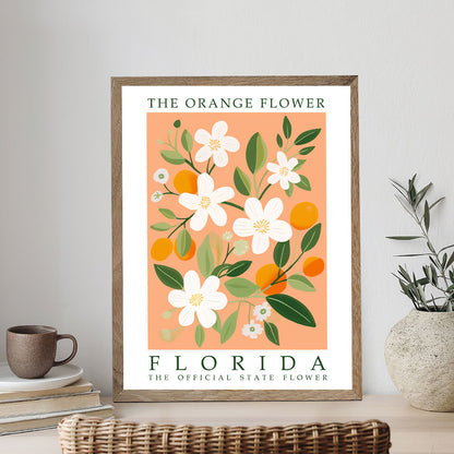 Florida State Flower - Orange Flower | Paint by Numbers Kit