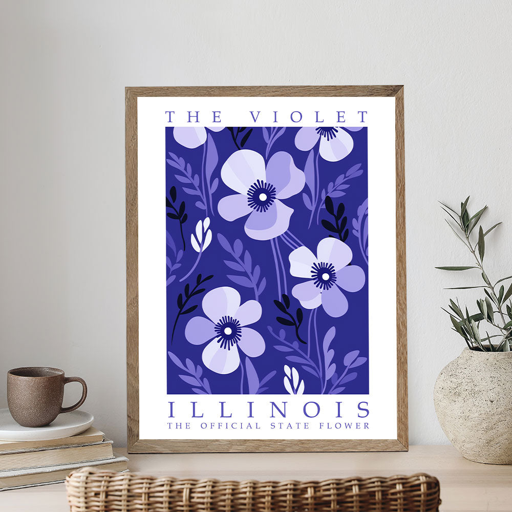 Illinois State Flower - Violet | Paint by Numbers Kit