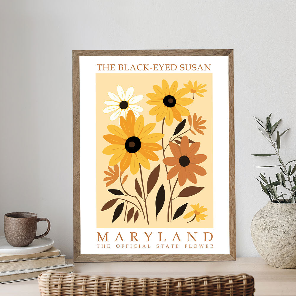 Maryland State Flower - Black-eyed Susan | Paint by Numbers Kit