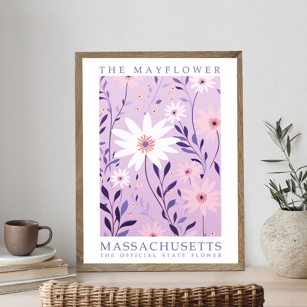 Massachusetts State Flower - Mayflower | Paint by Numbers Kit