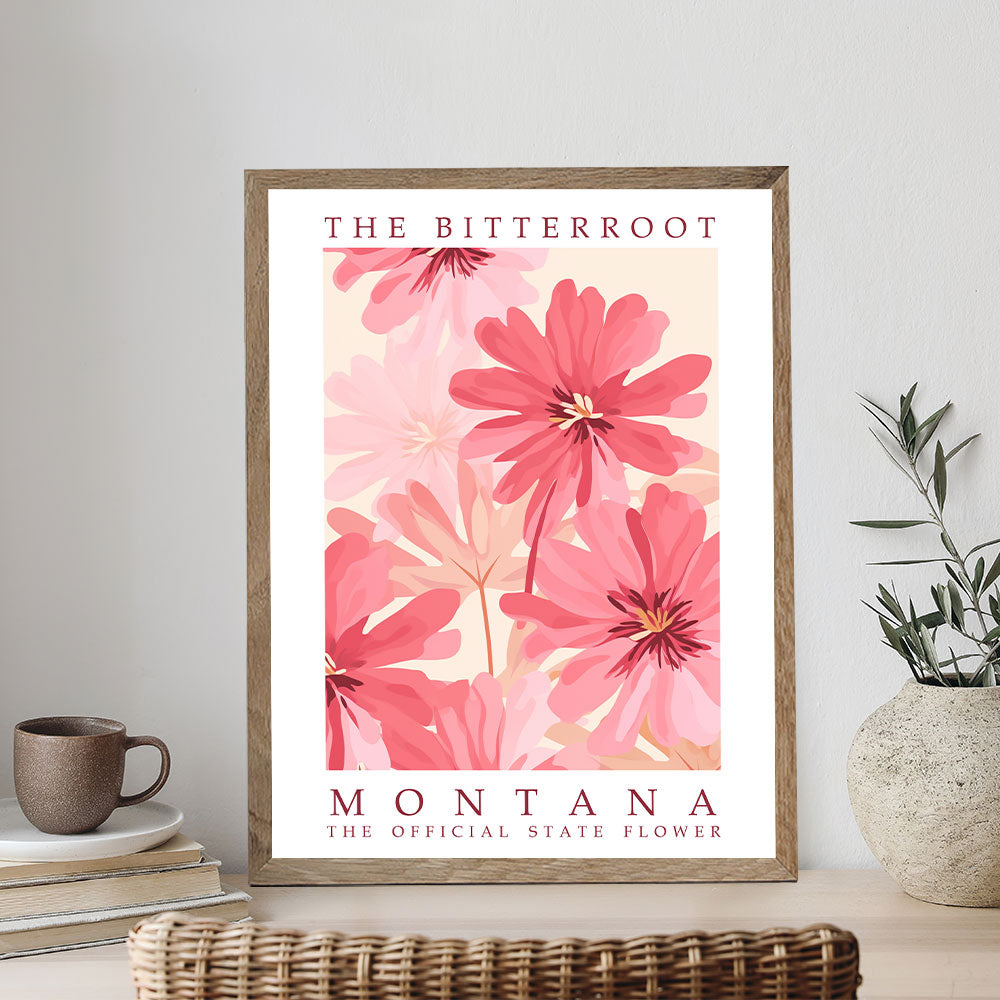 Montana State Flower - Bitterroot | Paint by Numbers Kit