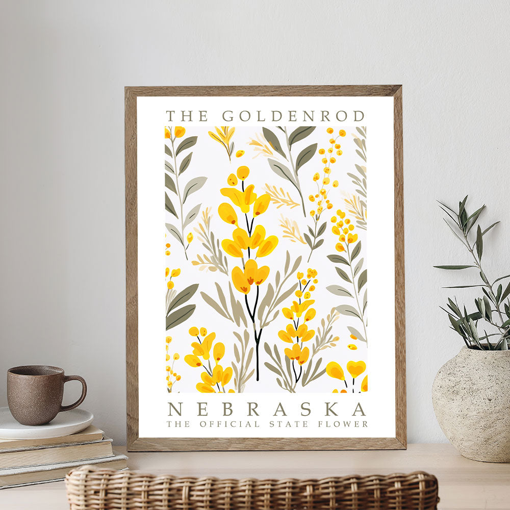 Nebraska State Flower - Goldenrod | Paint by Numbers Kit
