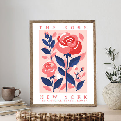 New York State Flower - Rose | Paint by Numbers Kit