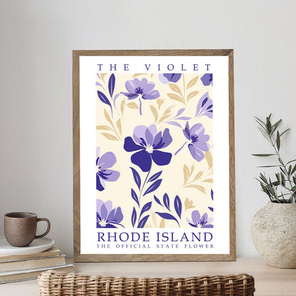 Rhode Island State Flower - Violet | Paint by Numbers Kit