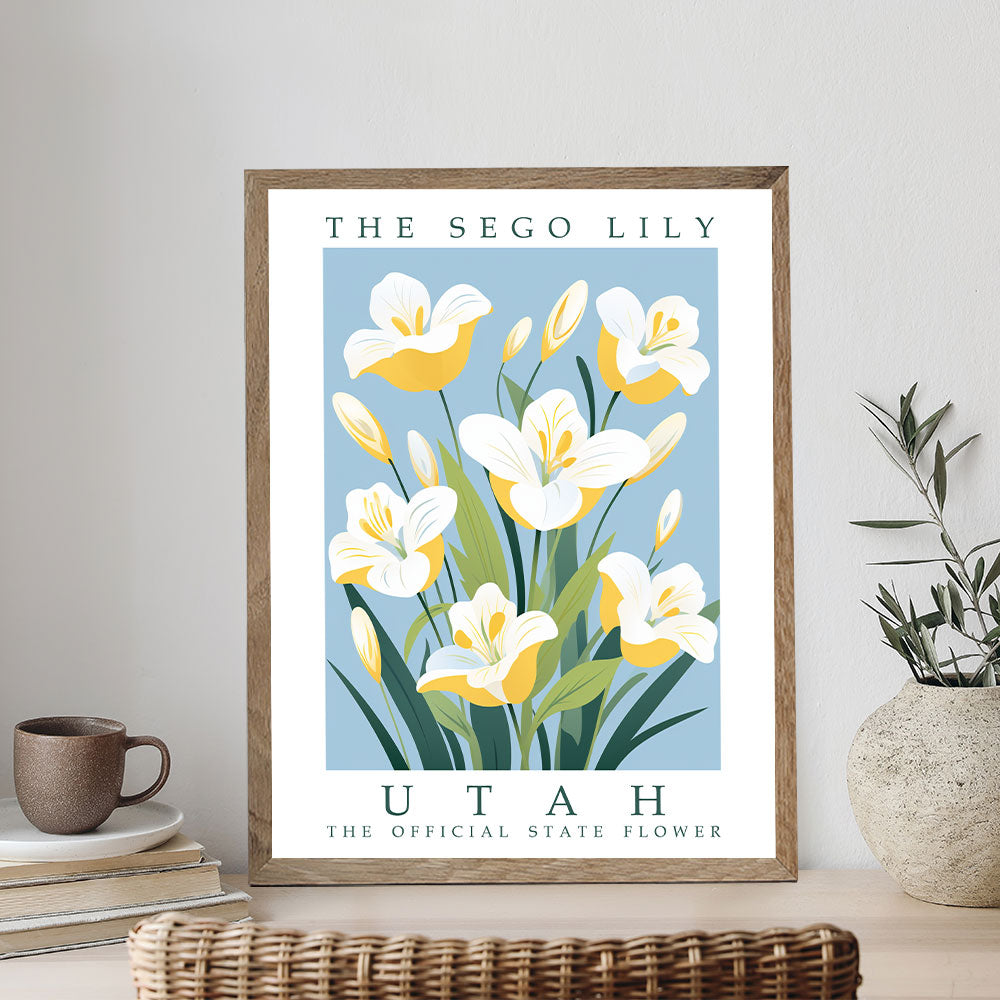 Utah State Flower - Sego Lily | Paint by Numbers Kit