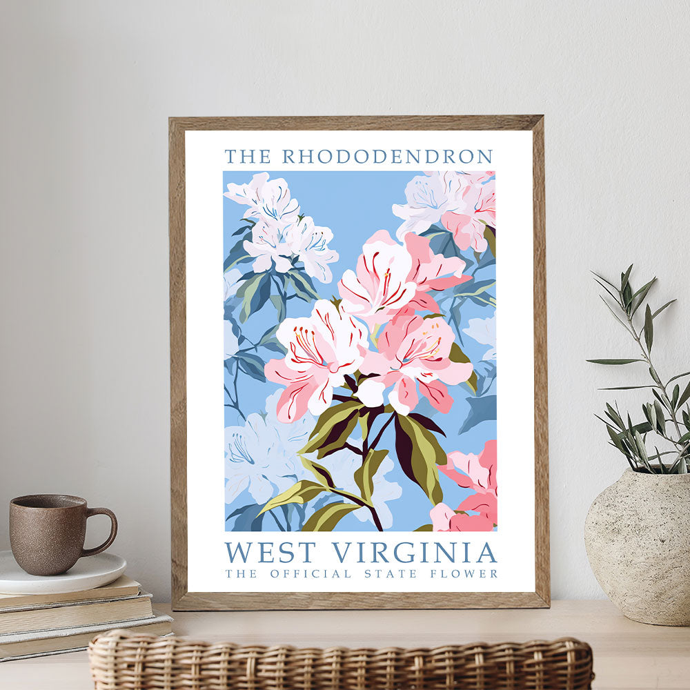 West Virginia State Flower - Rhododendron | Paint by Numbers Kit