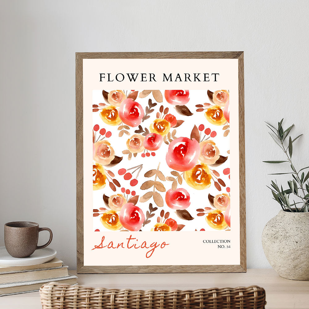 Santiago Flower Market | Paint by Numbers Kit