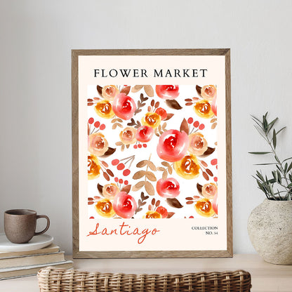 Santiago Flower Market | Paint by Numbers Kit