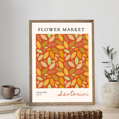 Santorini Fall Flower Market | Paint by Numbers Kit