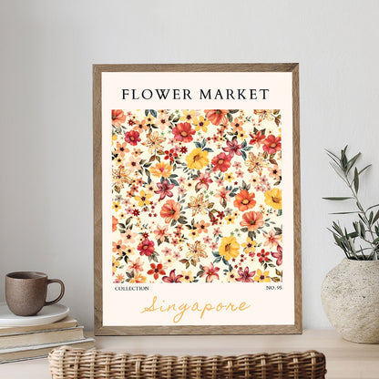 Singapore Flower Market | Paint by Numbers Kit