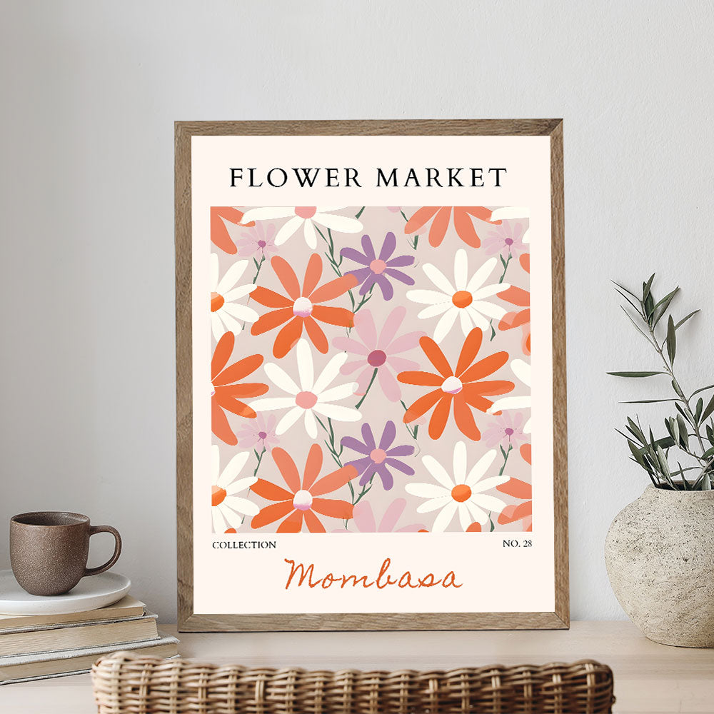 Mombasa Flower Market | Paint by Numbers Kit