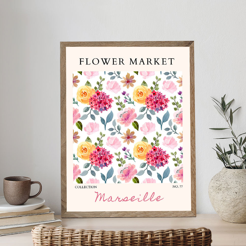 Marseille Flower Market | Paint by Numbers Kit