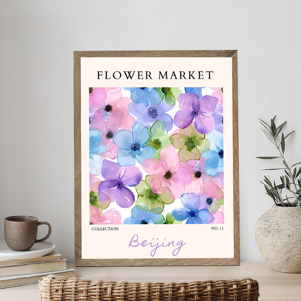 Beijing Flower Market | Paint by Numbers Kit