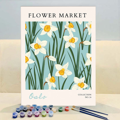 Oslo Flower Market | Paint by Numbers Kit