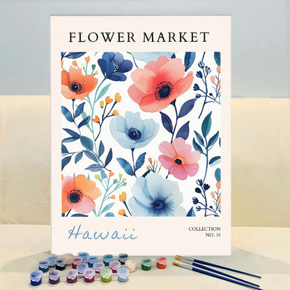 Hawaii Flower Market | Paint by Numbers Kit