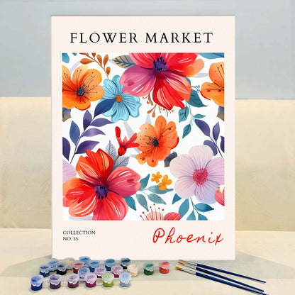 Phoenix Flower Market | Paint by Numbers Kit