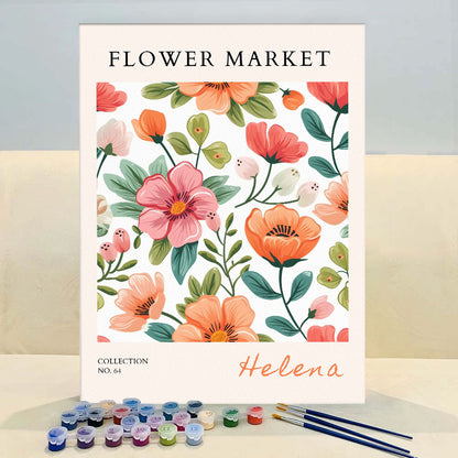 Helena Flower Market | Paint by Numbers Kit