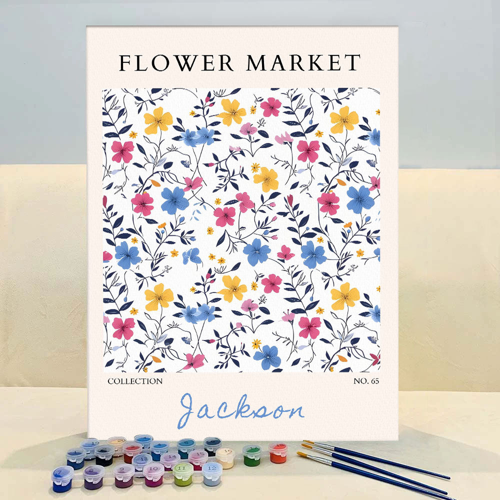 Jackson Flower Market | Paint by Numbers Kit