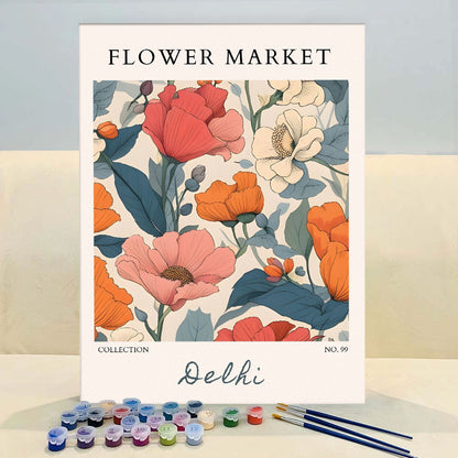 Delhi Flower Market | Paint by Numbers Kit