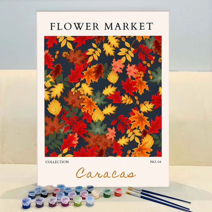 Caracas Flower Market | Paint by Numbers Kit