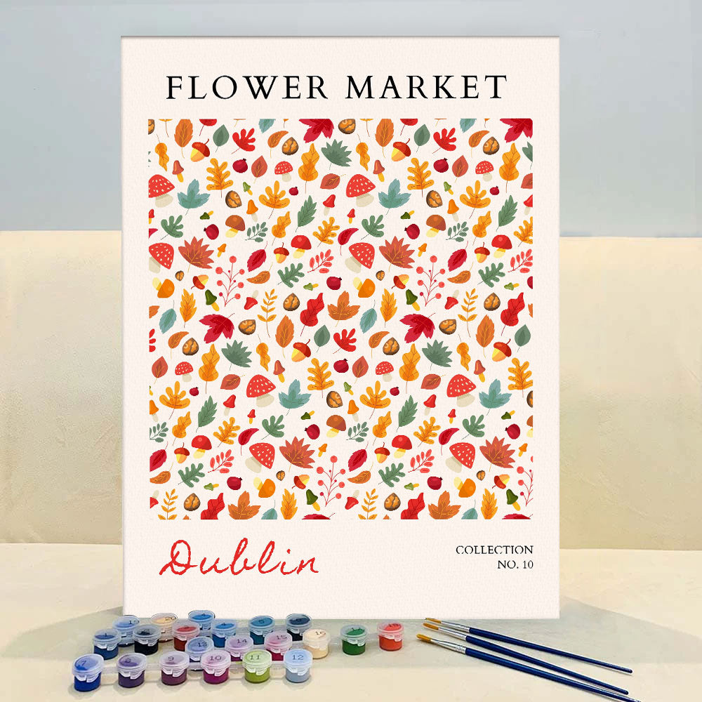 Dublin Flower Market | Paint by Numbers Kit