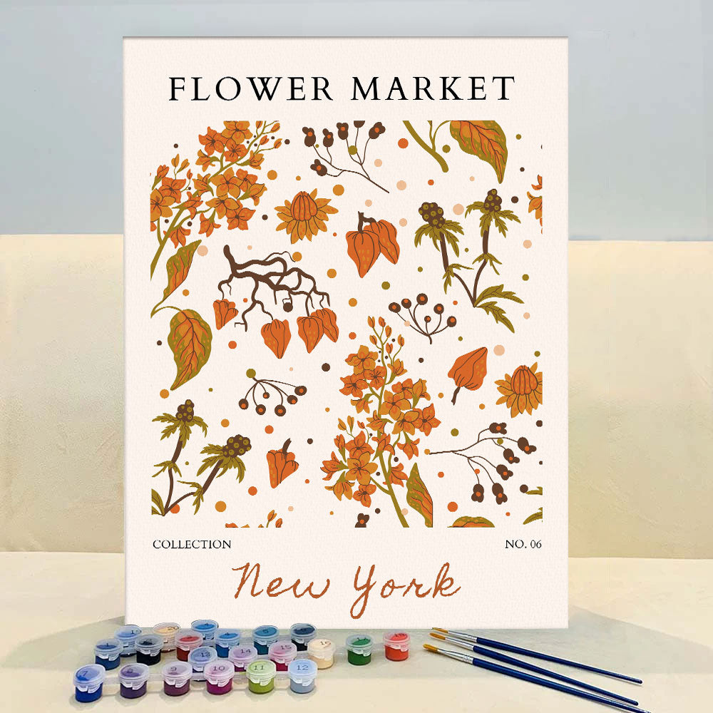 New York Flower Market | Paint by Numbers Kit