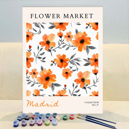 Madrid Flower Market | Paint by Numbers Kit