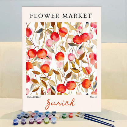 Zurich Flower Market | Paint by Numbers Kit