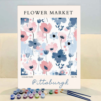 Pittsburgh Flower Market | Paint by Numbers Kit