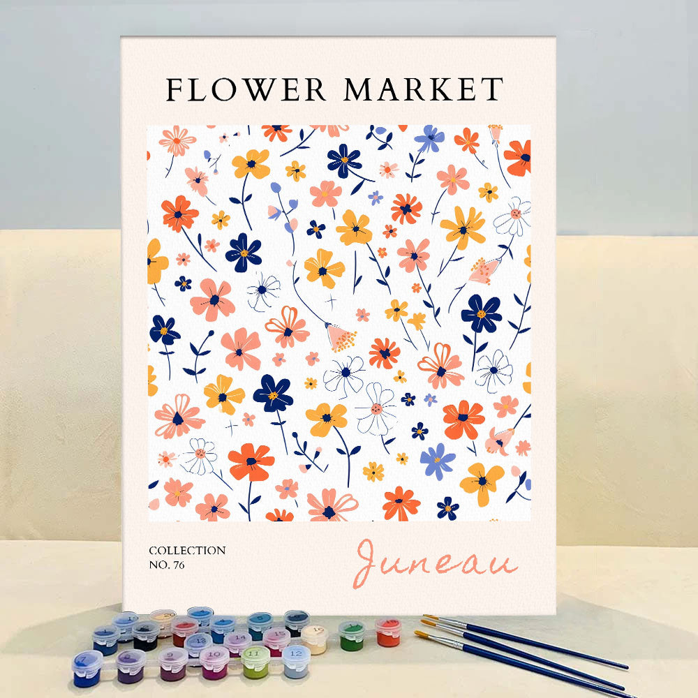 Juneau Flower Market | Paint by Numbers Kit