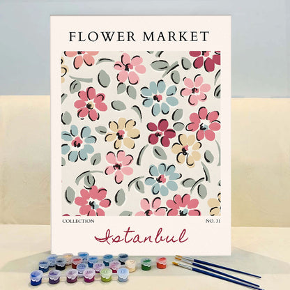 Istanbul Flower Market | Paint by Numbers Kit