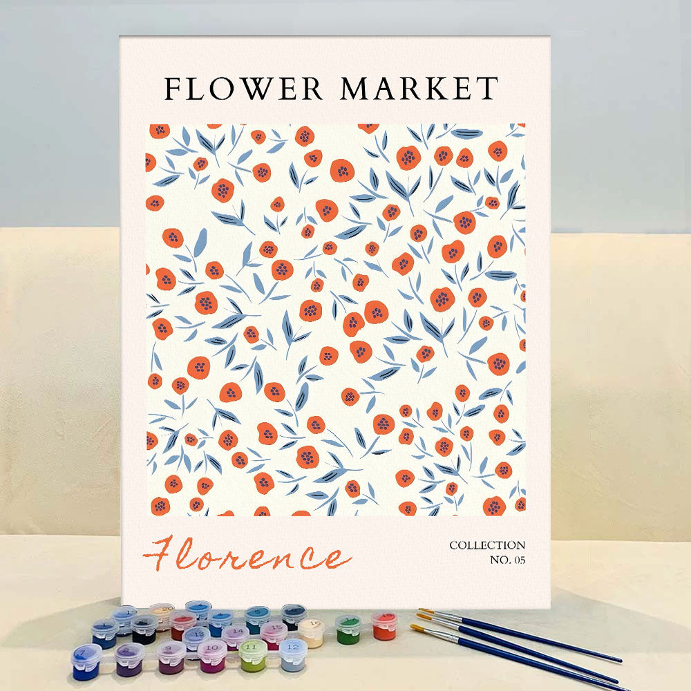 Florence Flower Market | Paint by Numbers Kit