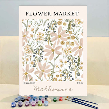 Melbourne Flower Market | Paint by Numbers Kit