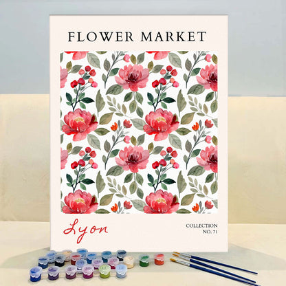 Lyon Flower Market | Paint by Numbers Kit