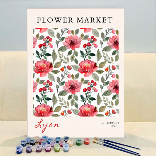 Lyon Flower Market | Paint by Numbers Kit