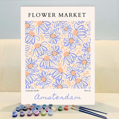 Amsterdam Flower Market | Paint by Numbers Kit