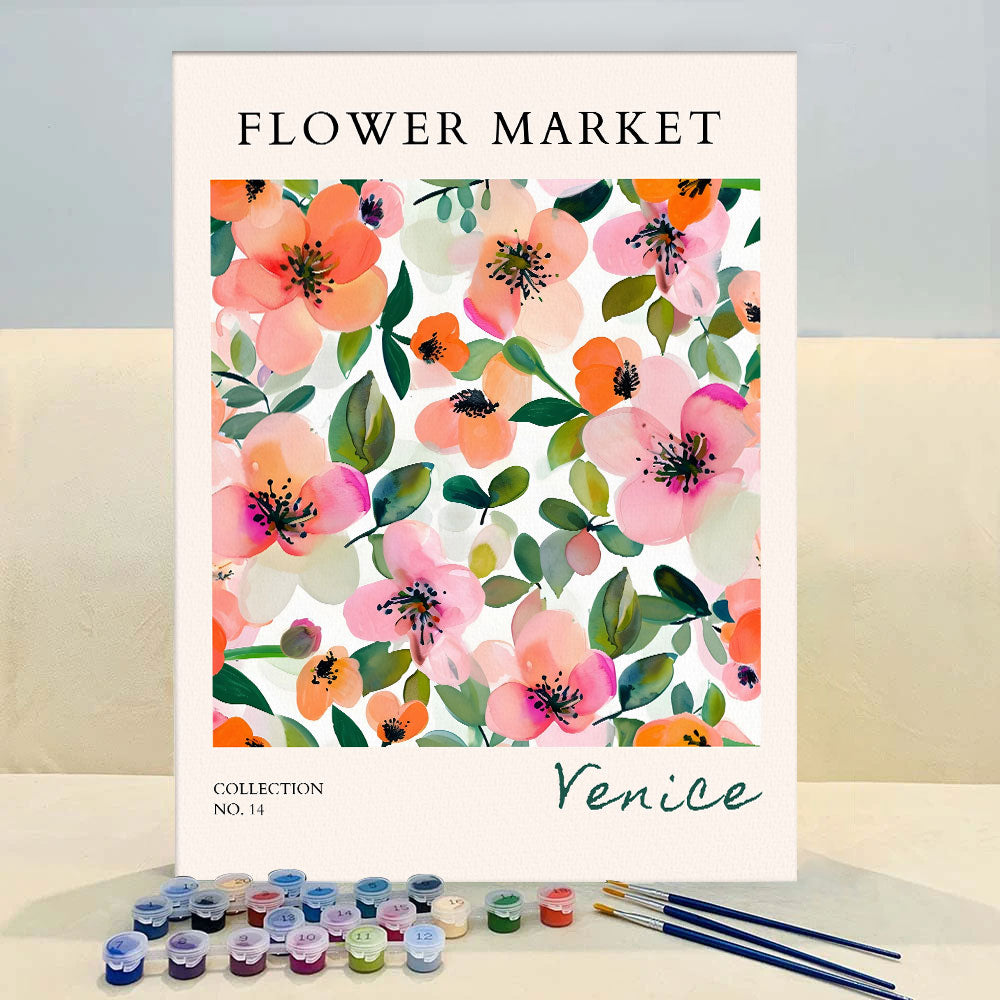 Venice Flower Market | Paint by Numbers Kit