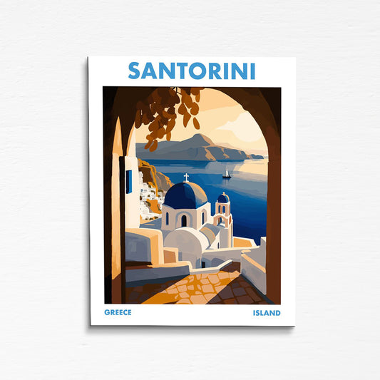 Santorini Island Greece - Paint by Numbers