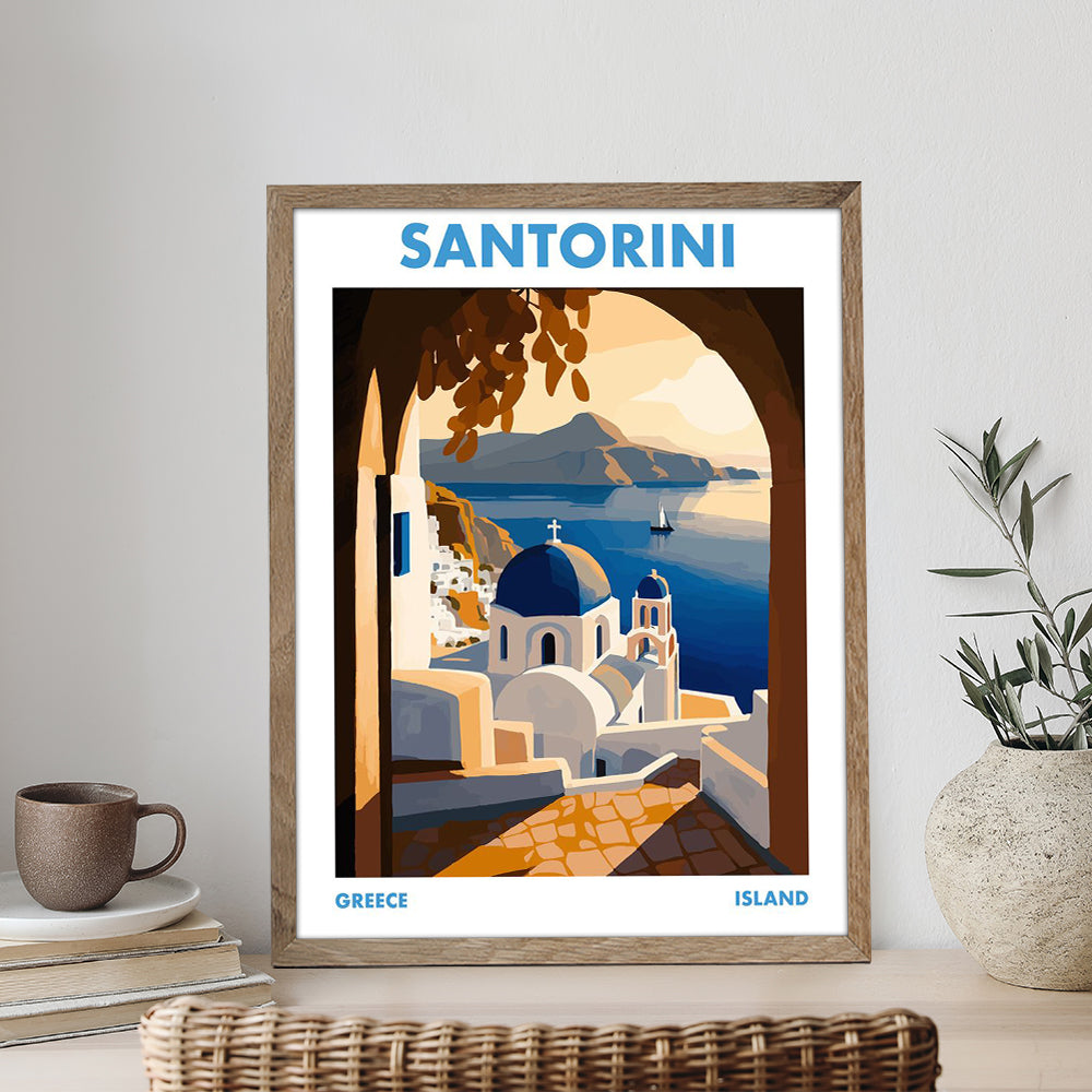 Santorini Island Greece - Paint by Numbers