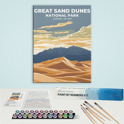 Great Sand Dunes National Park Heritage Edition | Paint by Numbers Kit