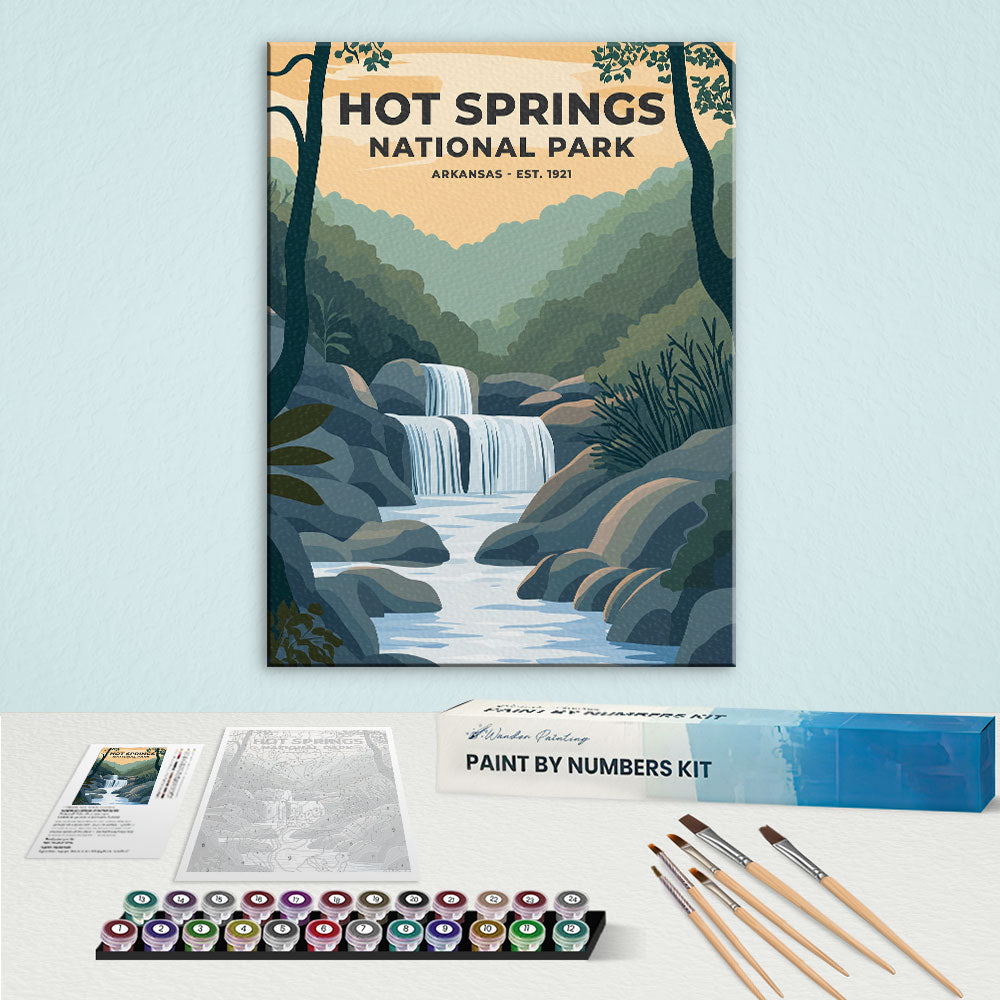 Hot Springs National Park Heritage Edition | Paint by Numbers Kit