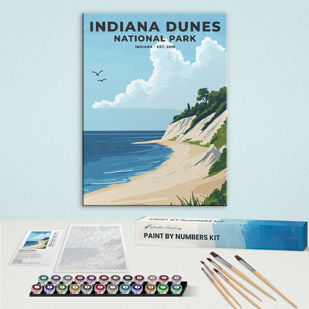 Indiana Dunes National Park Heritage Edition | Paint by Numbers Kit