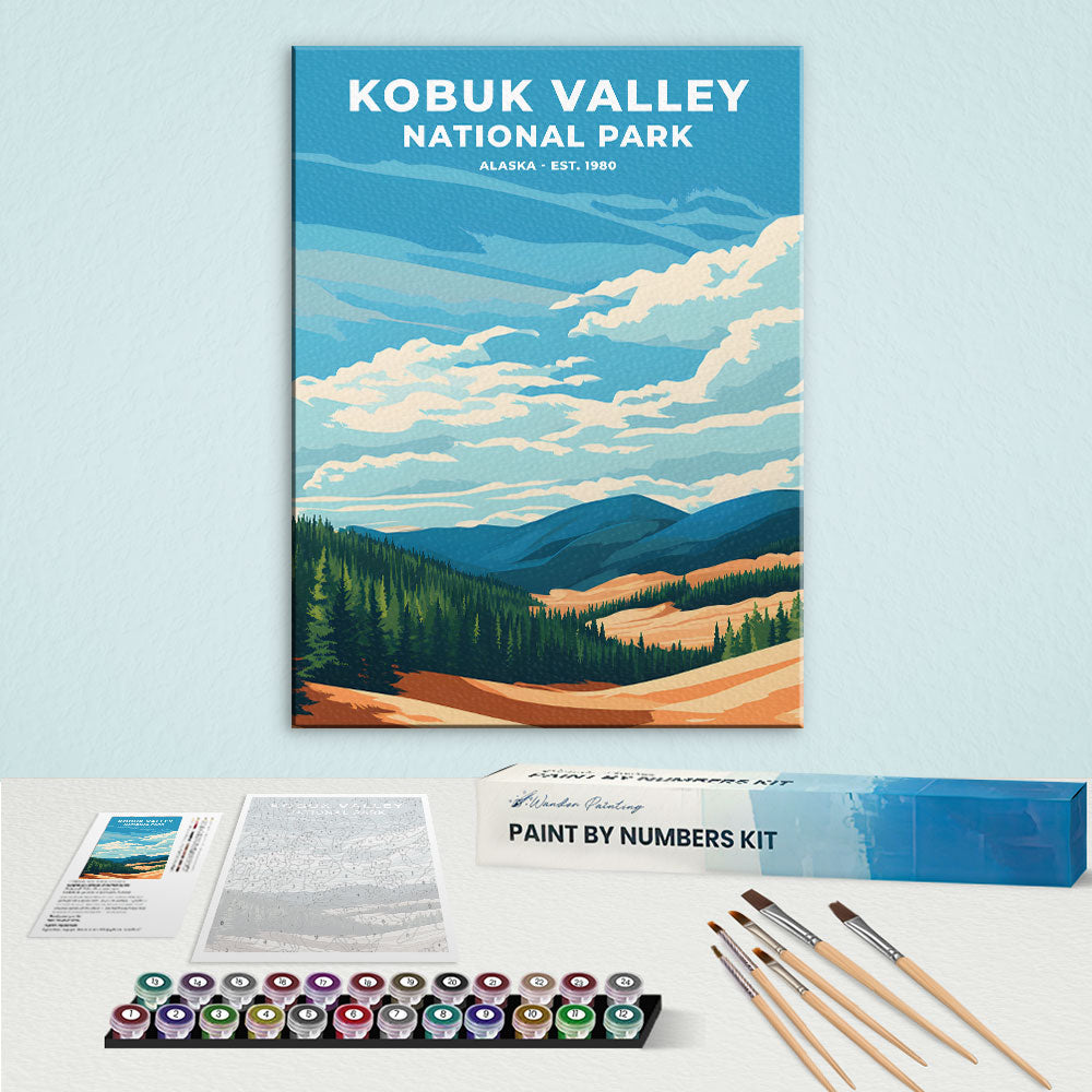 Kobuk Valley National Park Heritage Edition | Paint by Numbers Kit