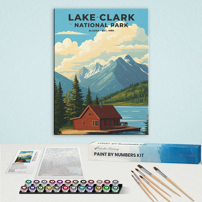 Lake Clark National Park Heritage Edition | Paint by Numbers Kit