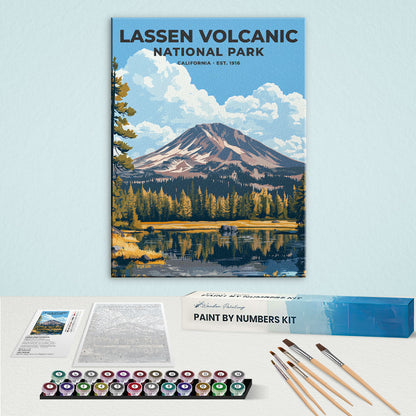 Lassen Volcanic National Park Heritage Edition | Paint by Numbers Kit