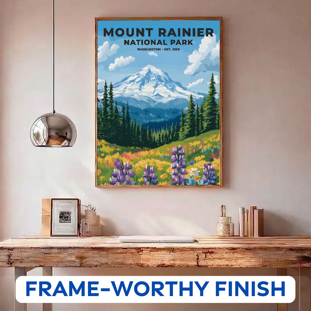 Mount Rainier Park Heritage Edition | Paint by Numbers Kit