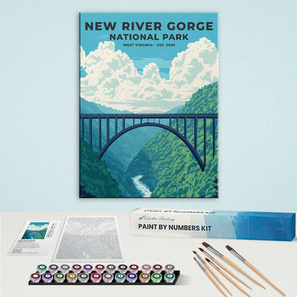 New River Gorge National Park Heritage Edition | Paint by Numbers Kit